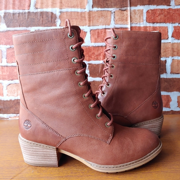 WOMEN'S SUTHERLIN BAY LEATHER BOOTS BROWN NUBUCK - Picture 4 of 8